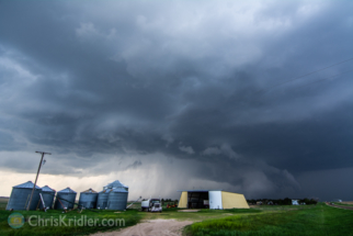 We followed the storm north.