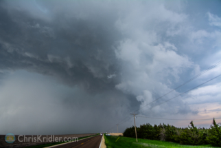 We approached a bit cautiously, given the hail the storm was producing.