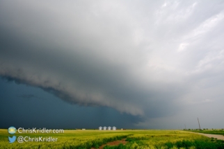 The storm had an interesting look near Throckmorton.