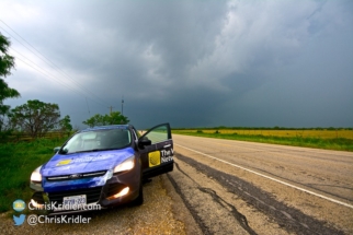 We stop to observe the storm.