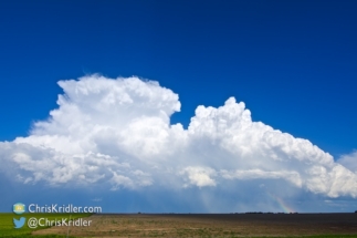 South of Liberal, the storms were beautiful.