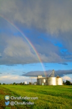 I love the way the rainbow leads to the silo.