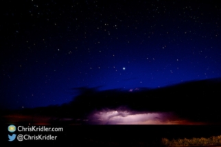 Intriguing shapes appeared in the lightning! What a gorgeous night.