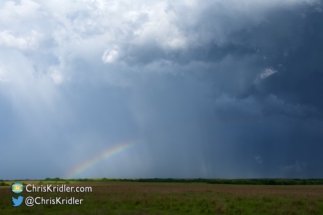 At the back of the violent storm - a rainbow.