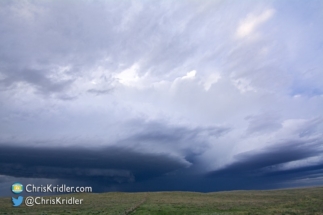 I went east at Channing to stay ahead of the storm.