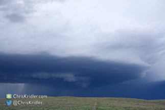 It had some rotation and increasing amounts of hail.