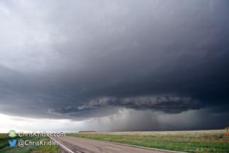 Here's a look back at the storm with its hail core.