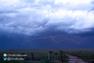 It was still spitting out large amounts of lightning.