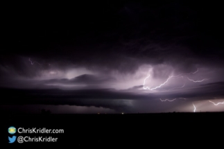 There was fantastic lightning in this storm, too.