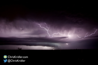 The lightning crawlers lit the structure beautifully.