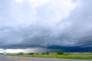 Briefly, the storm seemed to attempt another funnel.