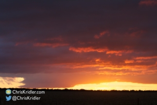 A pretty sunset heralded the end of the chase.