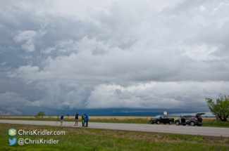 Our group and the increasingly messy storms.