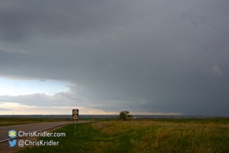 The storm behind this storm had a tornado warning issued on it.