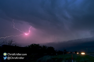 Lightning in the storm.