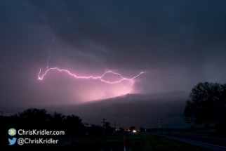 Lightning in the storm.