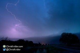 Lightning in the storm.