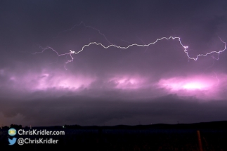 Lightning in the storm.