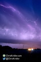 Lightning in the storm.