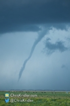 The tornado ropes out. It lifted about 4:43 p.m. CDT.