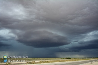 A UFO? No, a storm.