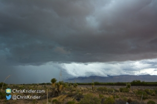 The first storm munches on the mountains!