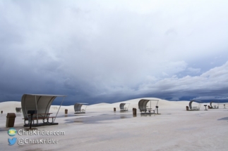 An Arctic outpost? No, the White Sands picnic area.