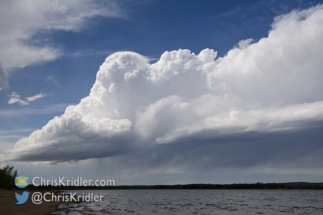 Piddly little storms around Scottsbluff attracted our attention for a while.