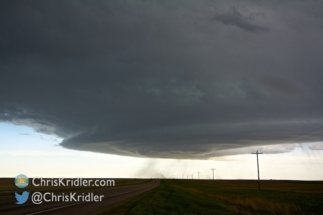 It was clear a UFO was under construction as the storm kicked up dust.