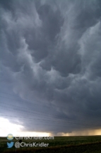 Loved these mammatus clouds.