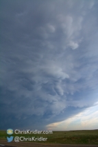 The mammatus clouds in the anvil were beautiful.