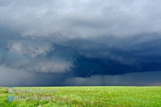 The hail shaft looked ominous, too.