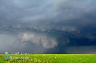 This was an apparent wall cloud with lots of hail behind it.