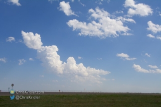 The clouds struggled to do anything for a long time.