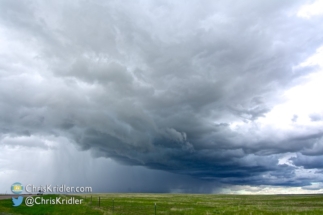 The storm looked dramatic, at least.