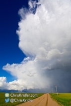 We stopped to photograph a pretty storm near Vona.