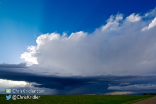 And a wide shot shows the storm's faded glory.