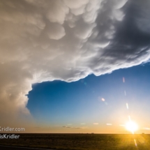 Love this New Mexico landscape, the sun, the storm.