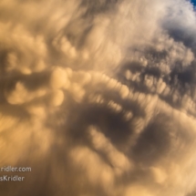 Looking up and all around, the mammatus in the storm's anvil were amazing.