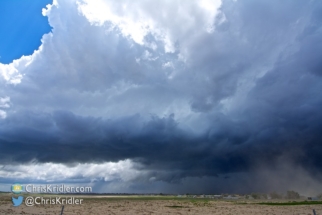 What a pretty storm as it sucked up dust!