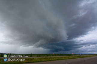 Another look at the fast-moving storm.