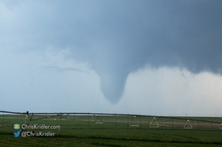 We went north again to watch this tornado ...