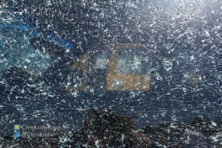 Here's what the impact of tornado debris will do to your vehicle window.