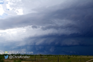 This appeared to be a developing wall cloud.