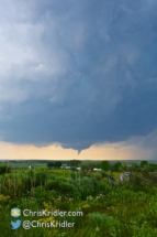 A series of wall clouds and funnel clouds ensued.