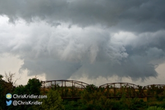 The tornado unfortunately hit a gas plant, seriously injuring three people.