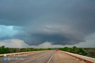 This nice wall cloud did not do anything at the time.