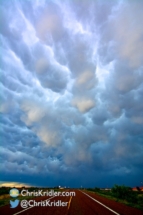 Still, a fantastic mammatus show followed the storms.