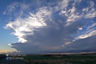 A little storm to the west didn't seem worth going after.