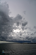 I liked the nice silver light on the Indian River Lagoon as the storm weakened.